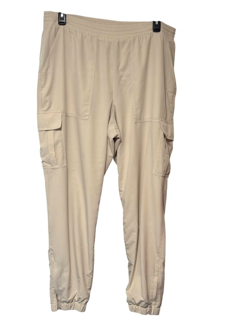 Old Navy Active Stretch Womens Size XL Tall Tan Beige Jogger Pants Lined Cargo P